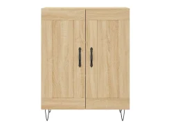 Aparador alto roble Sonoma 69,5x34x180 cm Madera de ingeniería