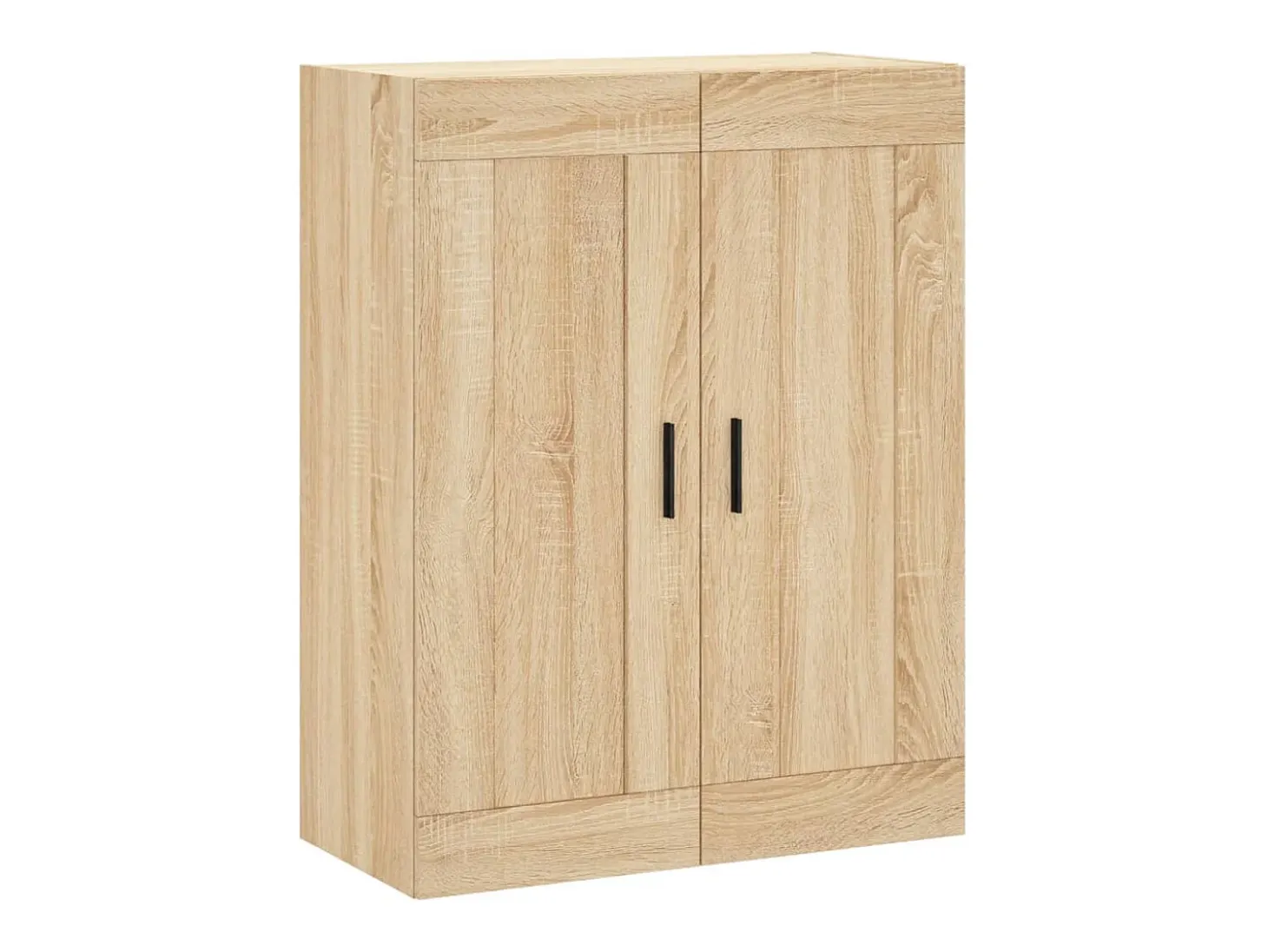 Aparador alto roble Sonoma 69,5x34x180 cm Madera de ingeniería