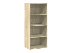 Aparador alto roble sonoma 50x41x124 cm madera de ingeniería