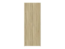 Aparador alto roble Sonoma 80x42,5x185 cm madera de ingeniería