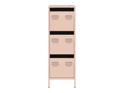Aparador alto rosa 39x35x103,5 cm acero
