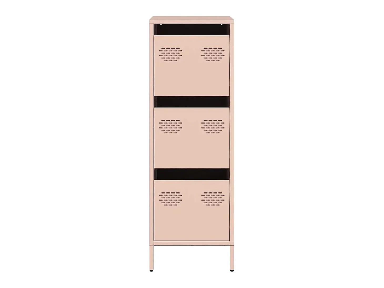Aparador alto rosa 39x35x103,5 cm acero