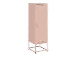 Aparador alto rosa 36x39x123 cm acero
