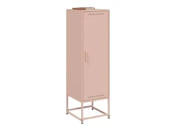 Aparador alto rosa 36x39x123 cm acero