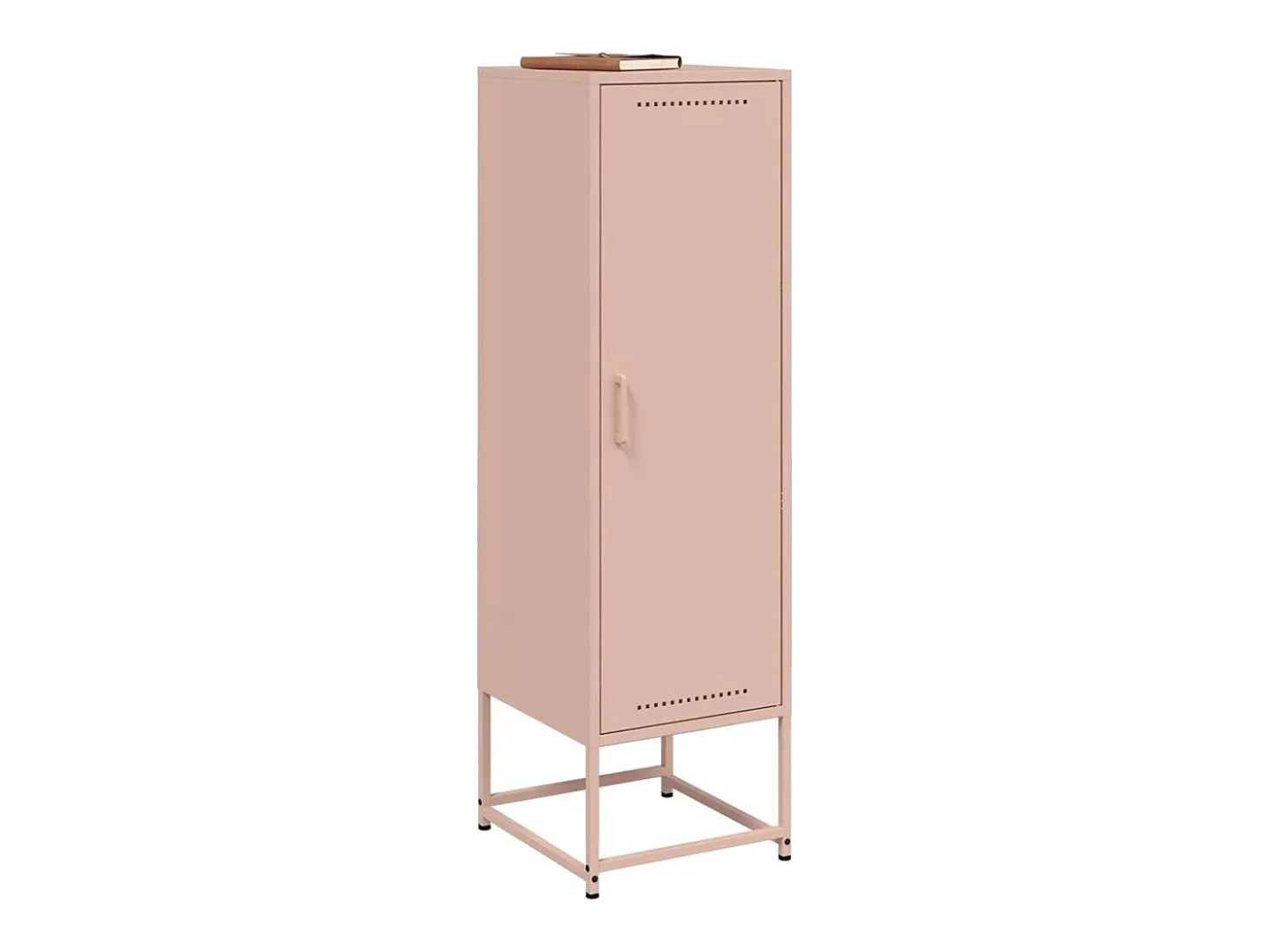 Aparador alto rosa 36x39x123 cm acero