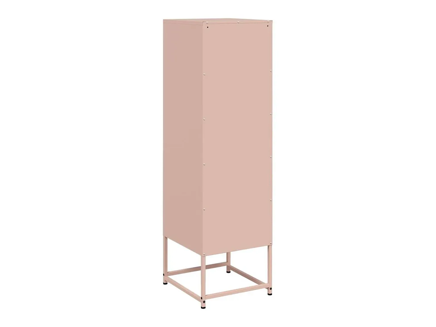 Aparador alto rosa 36x39x123 cm acero
