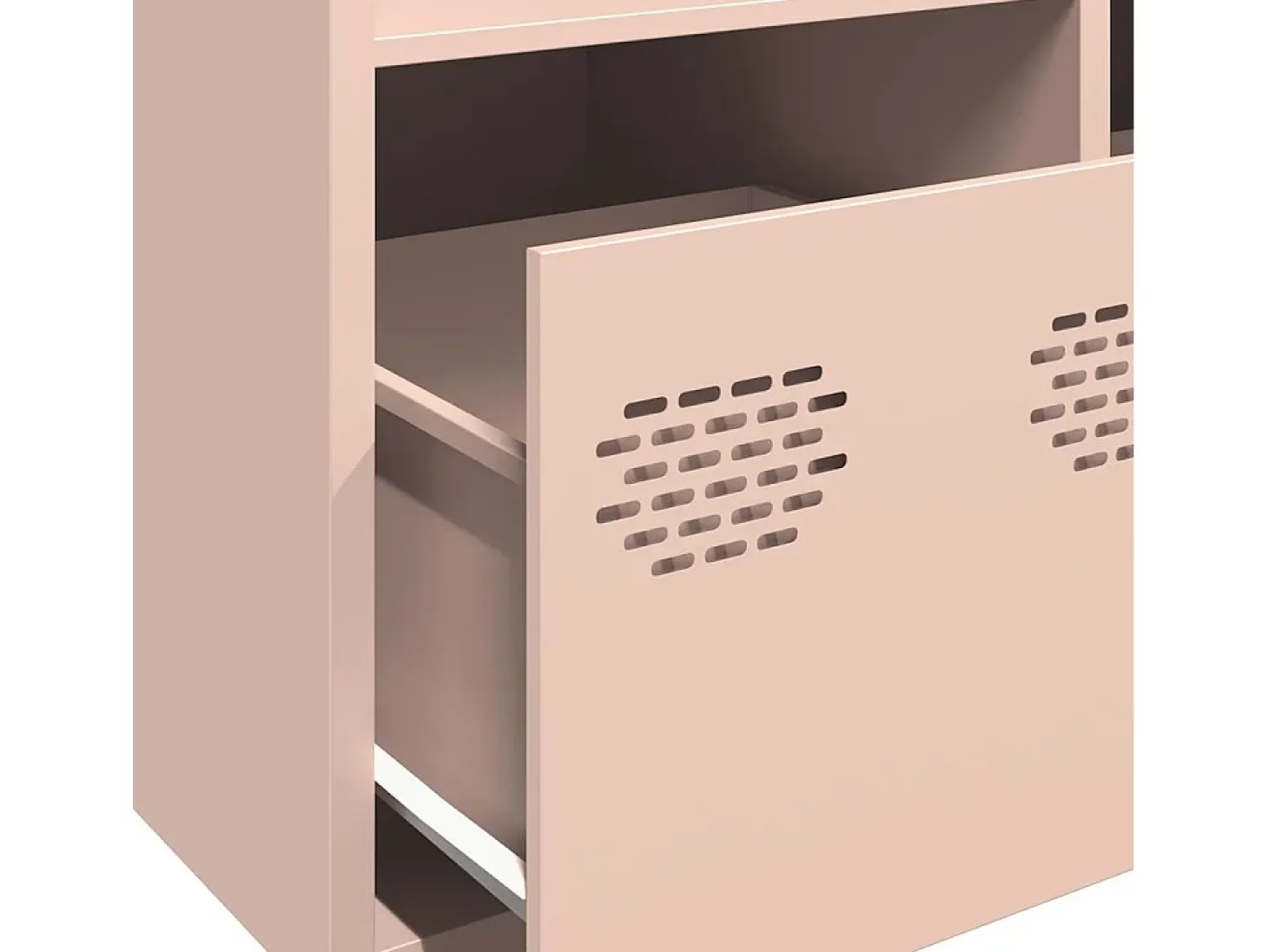 Aparador alto rosa 68x39x103,5 cm acero