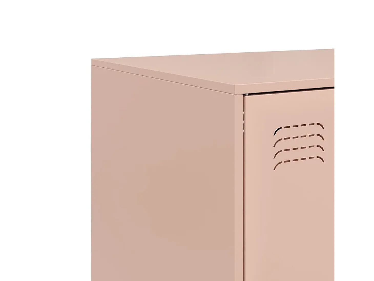 Aparador alto rosa 67x39x95 cm acero