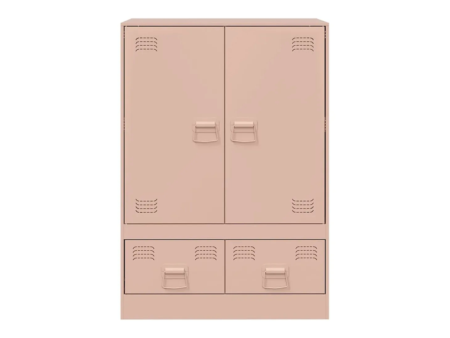 Aparador alto rosa 67x39x95 cm acero