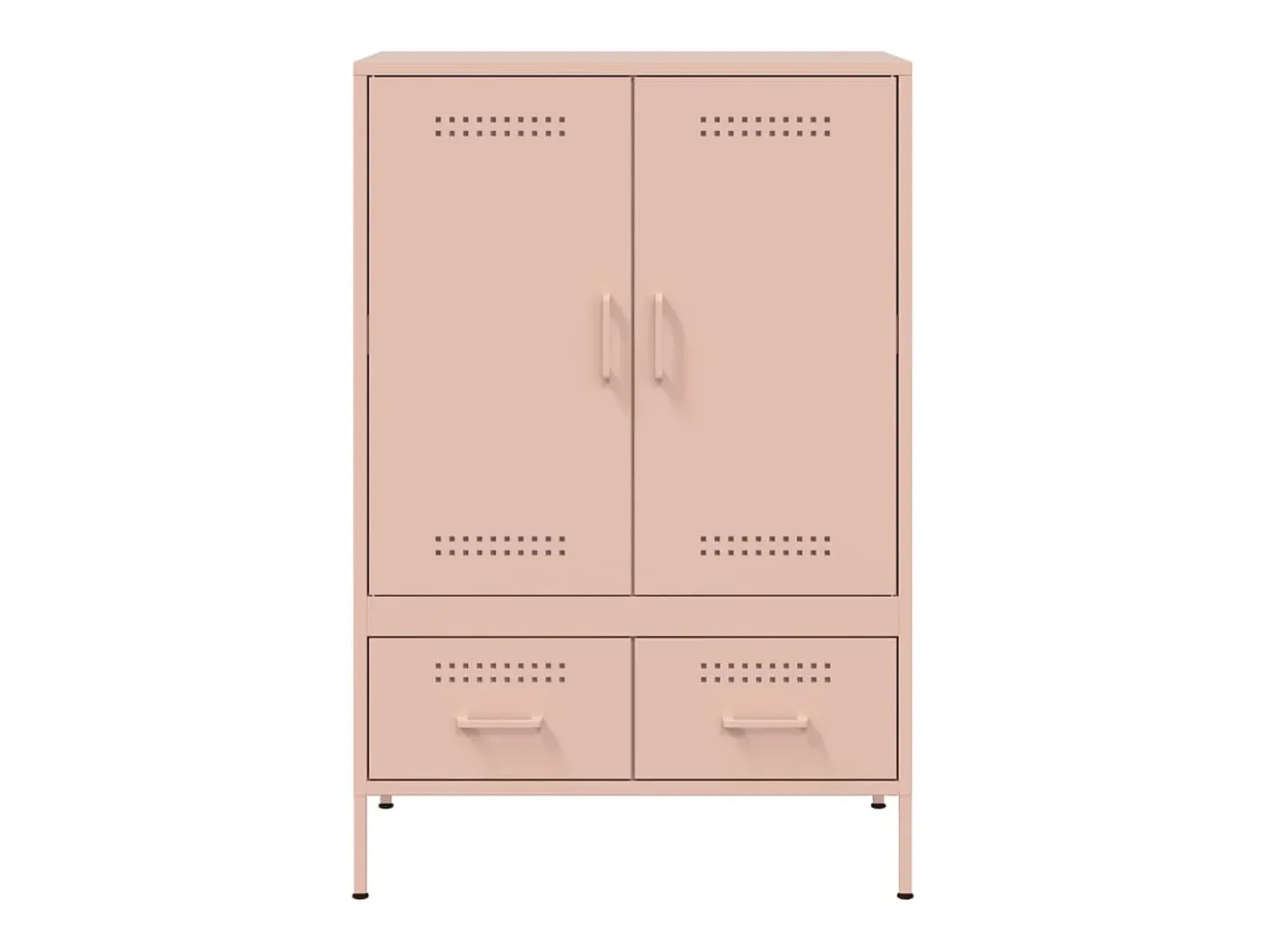 Aparador alto rosa 68x39x101,5 cm acero