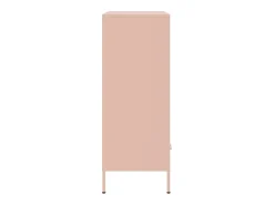 Aparador alto rosa 68x39x101,5 cm acero