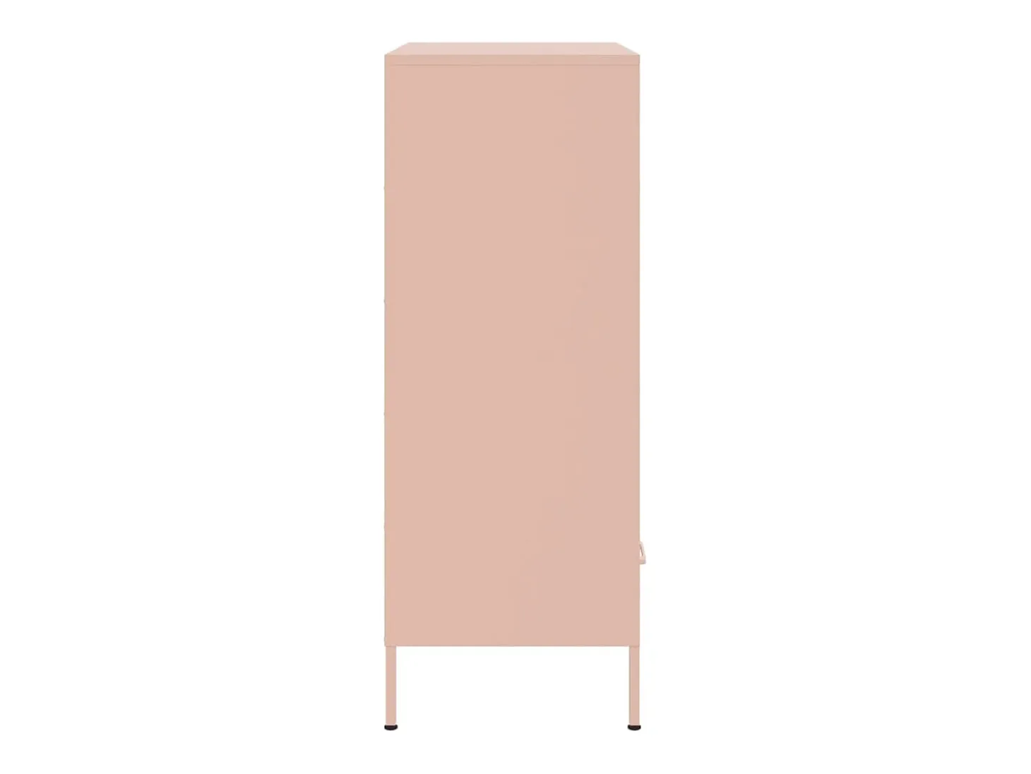 Aparador alto rosa 68x39x101,5 cm acero