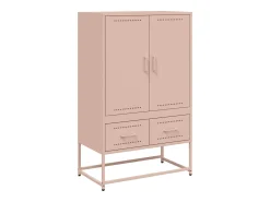 Aparador alto rosa 68x39x111,5 cm acero