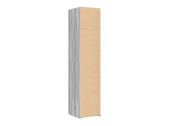 Aparador alto Sonoma gris 40x42,5x185 cm madera de ingeniería