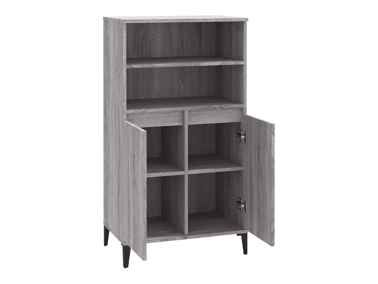 Aparador alto Sonoma gris 60x36x110 cm Madera de ingeniería