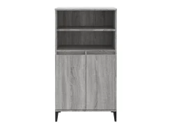 Aparador alto Sonoma gris 60x36x110 cm Madera de ingeniería