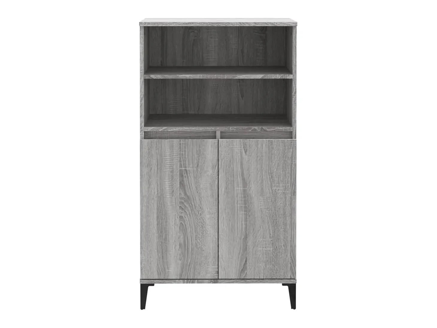 Aparador alto Sonoma gris 60x36x110 cm Madera de ingeniería