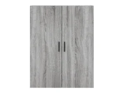 Aparador alto Sonoma gris 69,5x34x180 cm Madera de ingeniería
