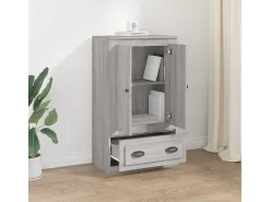 Aparador alto Sonoma gris 60x35,5x103,5 cm madera de ingeniería