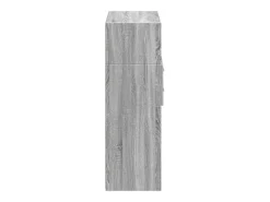 Aparador alto Sonoma gris 80x42,5x124 cm madera de ingeniería