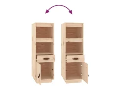Aparador alto 34x40x108,5 cm Madera maciza de pino