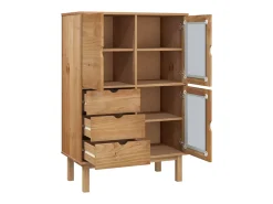 Aparador alto 85x43x125 cm madera maciza de pino