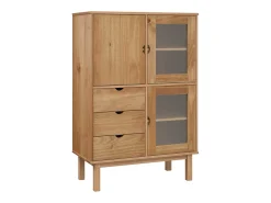 Aparador alto 85x43x125 cm madera maciza de pino
