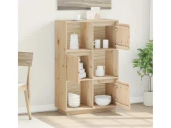 Aparador alto 74x35x117 cm Madera maciza de pino