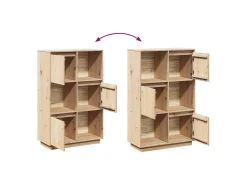 Aparador alto 74x35x117 cm Madera maciza de pino