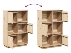 Aparador alto 74x35x117 cm Madera maciza de pino