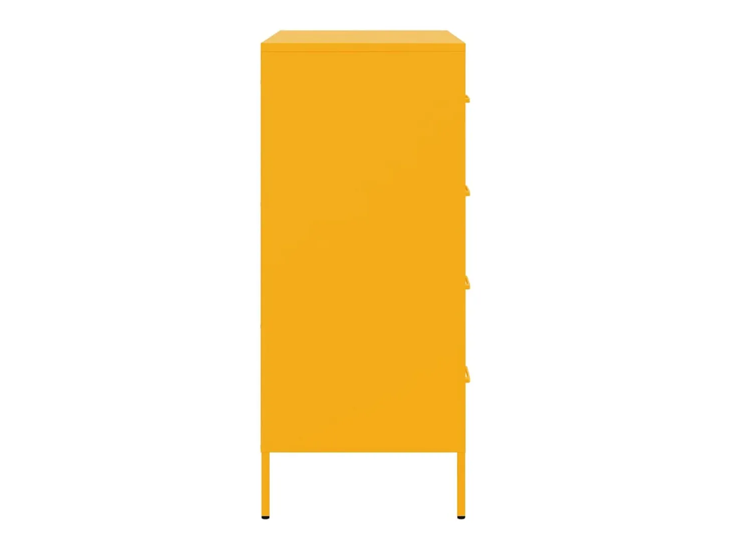 Aparador amarillo mostaza 68x39x89 cm acero