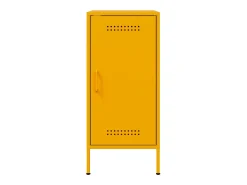 Aparador amarillo mostaza 36x39x79 cm acero
