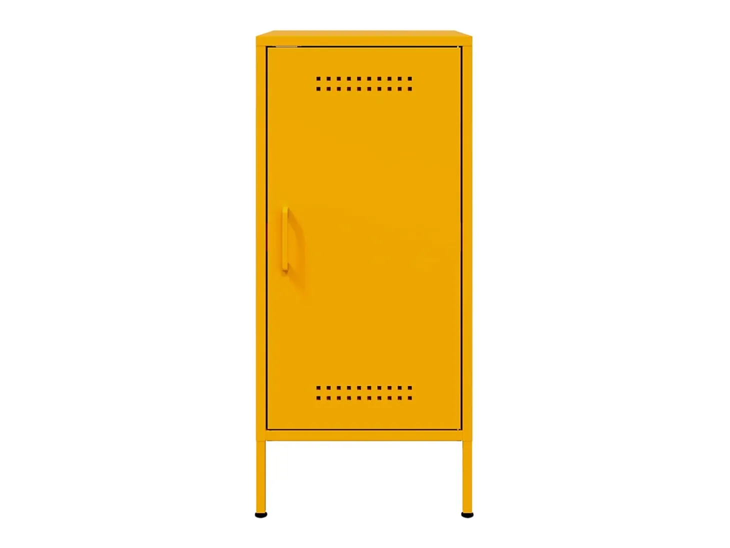 Aparador amarillo mostaza 36x39x79 cm acero
