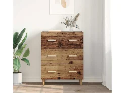 Aparador antiguo de madera 34 x 69,5 x 90 cm Madera de ingeniería