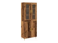 Aparador antiguo de madera 69,5x34x180 cm en madera reconstituida