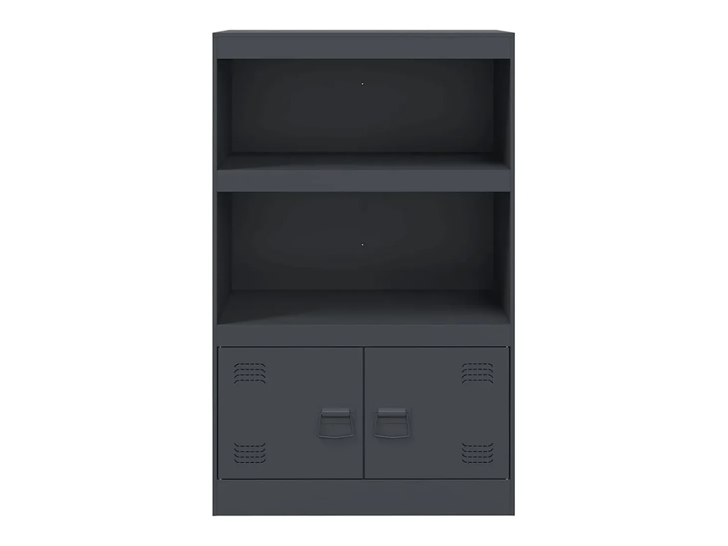 Aparador antracita 67x39x107 cm acero
