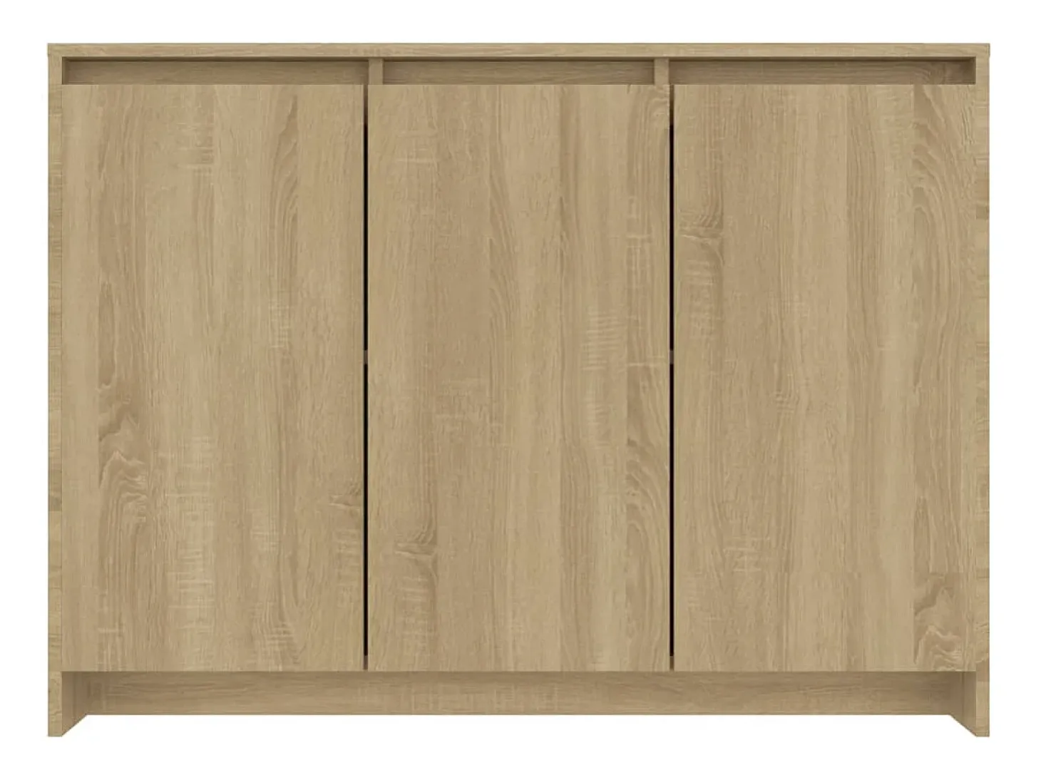 Aparador aparador cómoda armario unidad de almacenamiento organizador cocina salón salón Sonoma 102 x 33 x 75 cm madera contrachapada beige 02_0031479