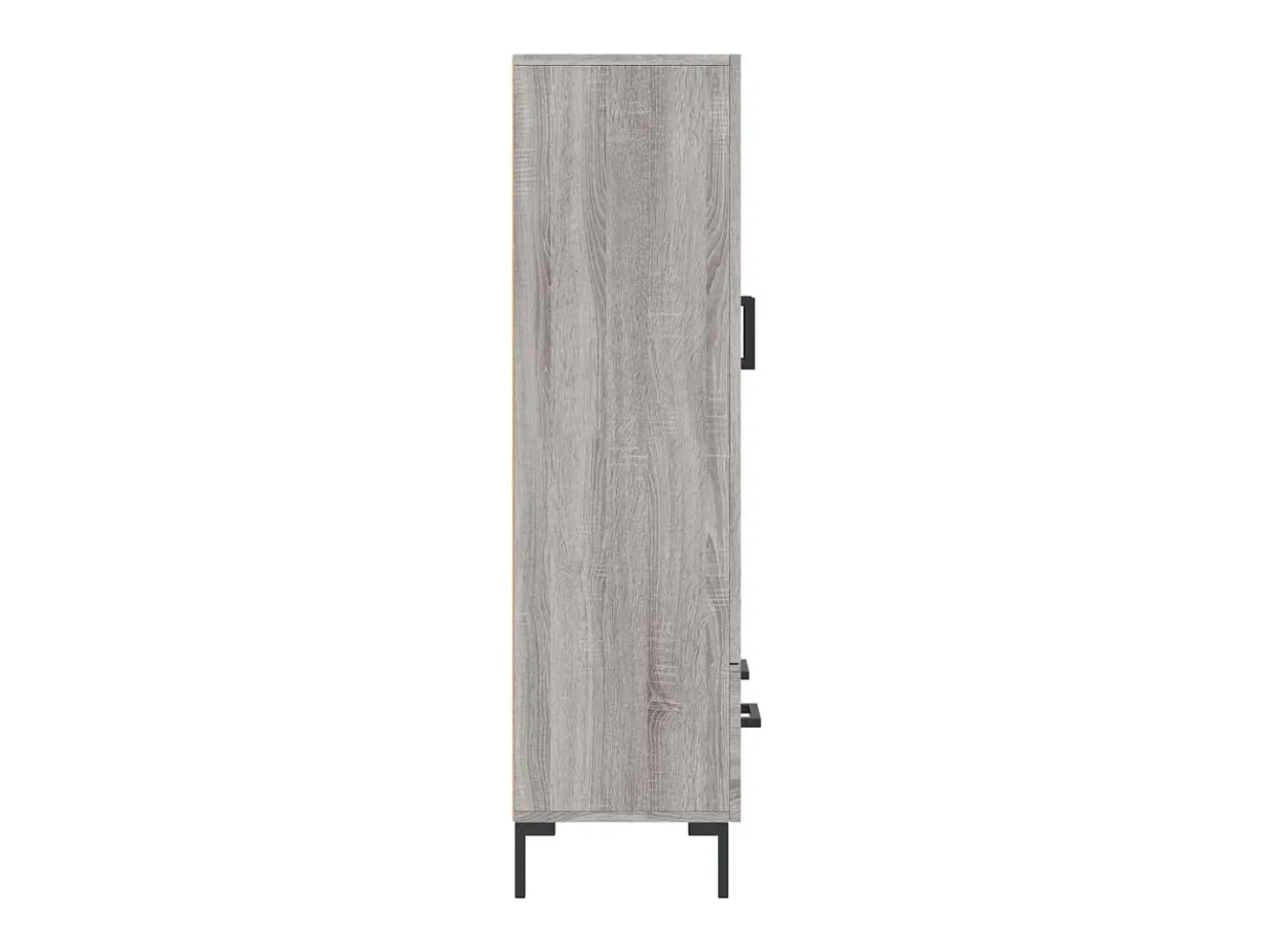 Aparador aparador cómoda armario mueble organizador cocina salón salón alto Sonoma 69,5 x 31 x 115 cm madera contrachapada gris 02_0035407