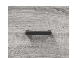 Aparador aparador cómoda armario mueble organizador cocina salón salón alto Sonoma 69,5 x 31 x 115 cm madera contrachapada gris 02_0035407