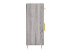 Aparador aparador cómoda armario mueble organizador cocina salón salón Sonoma 69,5 x 34 x 90 cm madera contrachapada gris 02_0036495