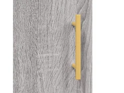 Aparador aparador cómoda armario mueble organizador cocina salón salón alto Sonoma 69,5 x 34 x 180 cm madera contrachapada gris 02_0035496
