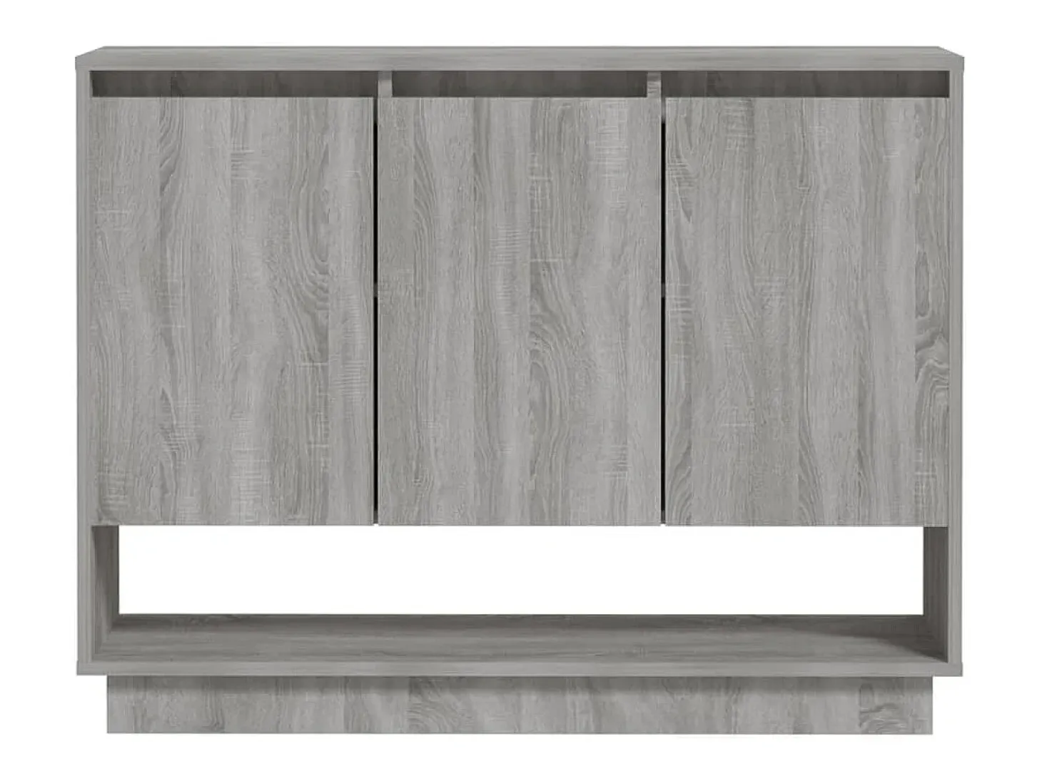 Aparador aparador cómoda armario mueble organizador cocina salón salón Sonoma 97 x 31 x 75 cm madera contrachapada gris 02_0036559