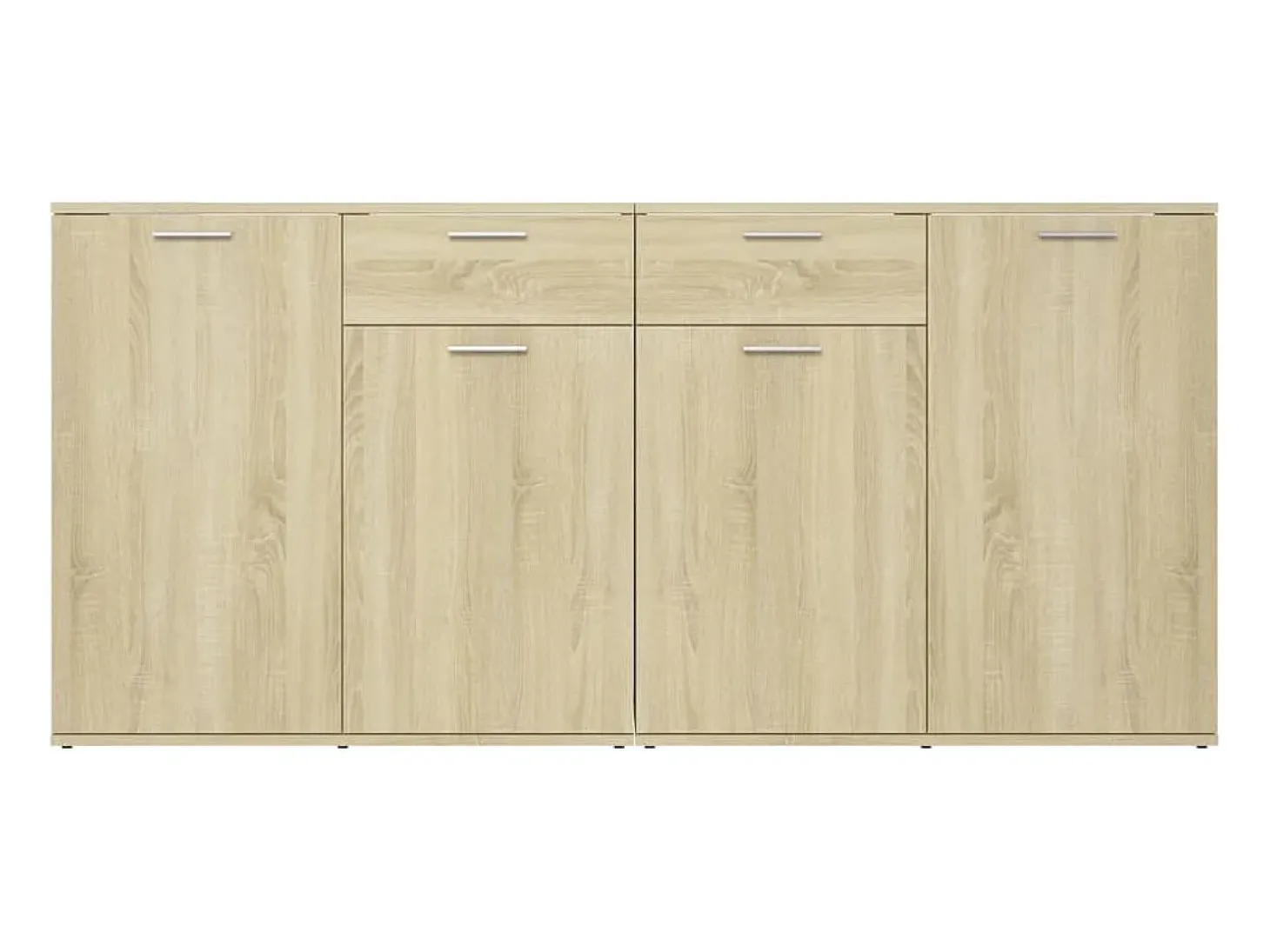 Aparador aparador cómoda armario mueble organizador cocina salón salón Sonoma 160 x 36 x 75 cm madera contrachapada marrón 02_0031497