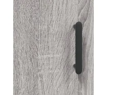 Aparador aparador cómoda armario mueble organizador cocina salón salón alto Sonoma 69,5 x 34 x 180 cm madera contrachapada gris 02_0035540