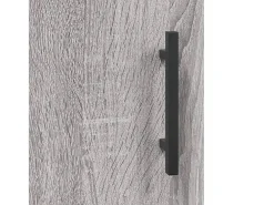 Aparador aparador cómoda armario mueble organizador cocina salón salón alto Sonoma 69,5 x 31 x 115 cm madera contrachapada gris 02_0035388