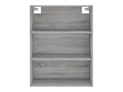 Aparador aparador cómoda armario mueble organizador cocina salón salón alto Sonoma 69,5 x 34 x 180 cm madera contrachapada gris 02_0035604