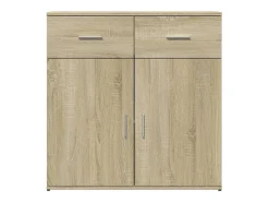 Aparador aparador cómoda mueble almacenaje organizador cocina salón salón Sonoma 79 x 38 x 80 cm madera contrachapada marrón 02_0031712