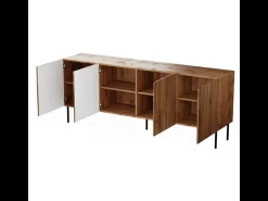 Aparador bajo de diseño, roble decoración wotan 190 cm Mokt