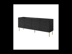 Aparador bajo de diseño Sumoc negro mate 190cm