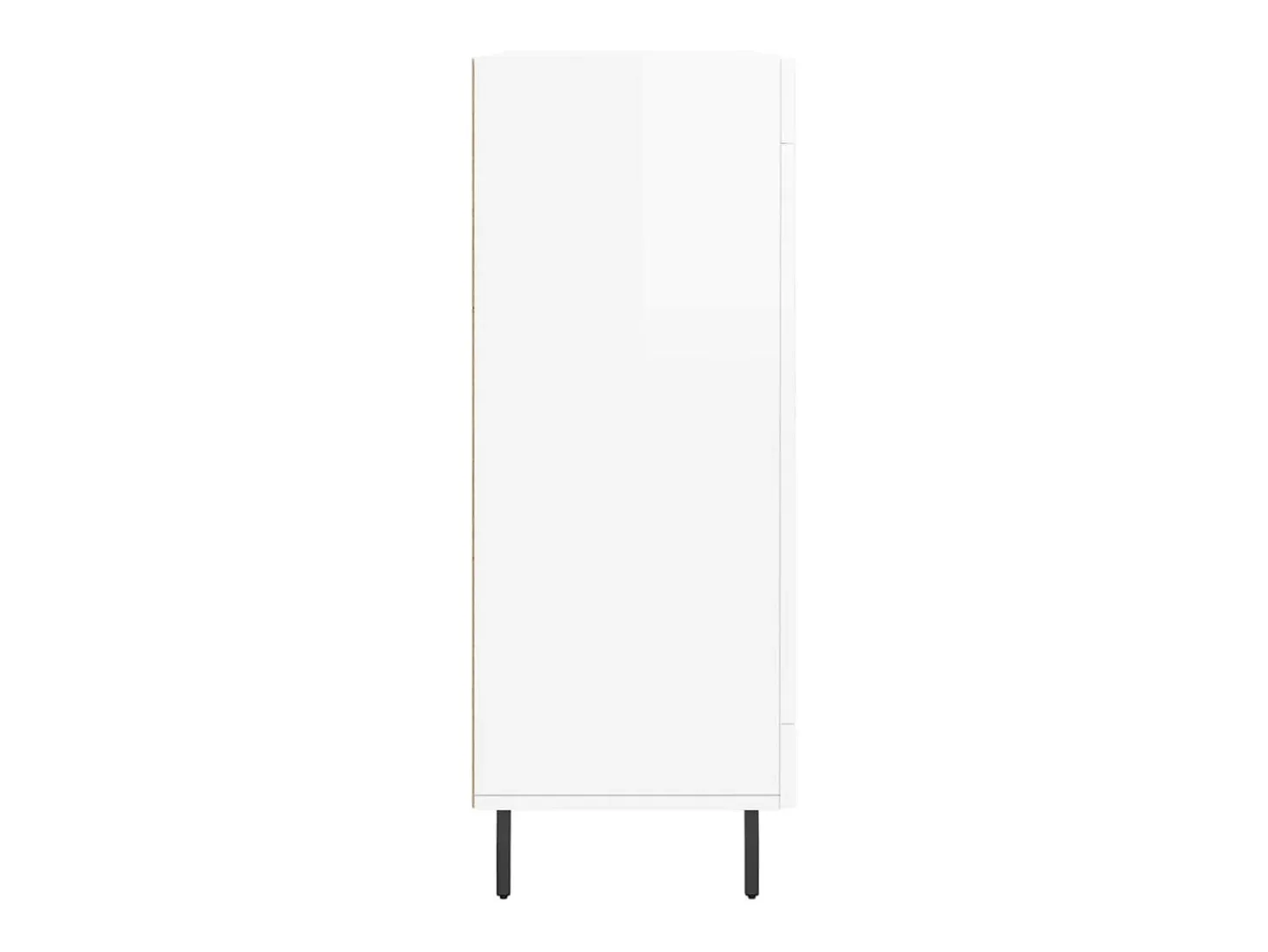 Aparador Blanco brillo 69,5x34x90 cm Madera de ingeniería